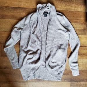 Rachel Zoe Gray Soft Open Front Shrug Cardigan Size XS